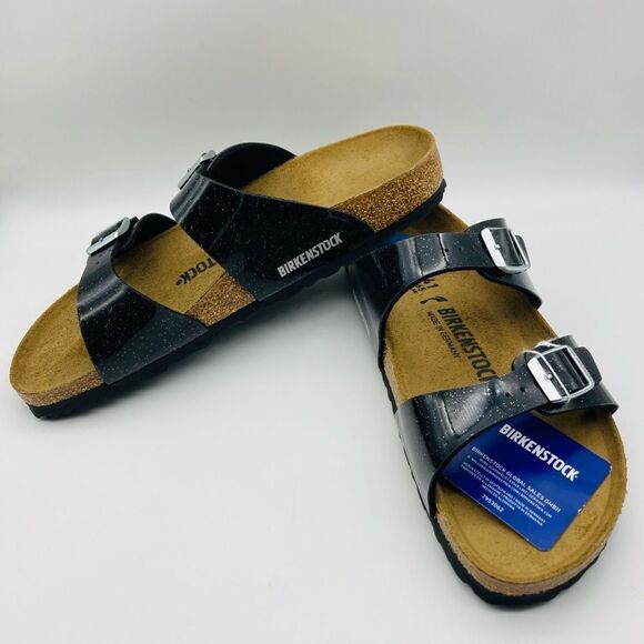 NWT Birkenstock Arizona Patent Leather Sandals 41/265/10 Germany - Picture 2 of 11